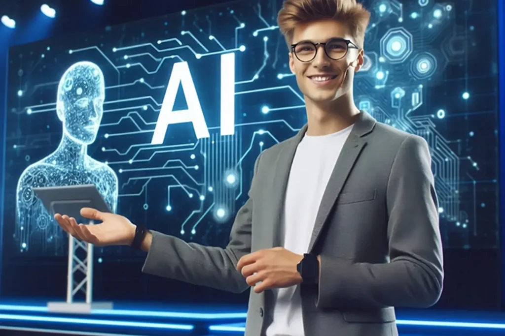 Man presenting AI screen |Titanium Dash